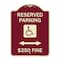 Signmission Reserved Parking $250 Fine Heavy-Gauge Aluminum Architectural Sign, 24" x 18", BU-1824-23163 A-DES-BU-1824-23163 - alternate 1